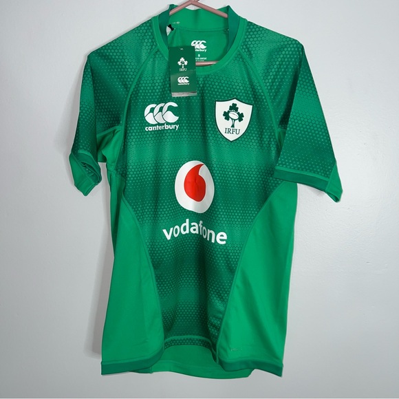 Ireland Rugby Jersey Mens Small Green Canterbury 2022 2023 IRFU NWT - Picture 1 of 7